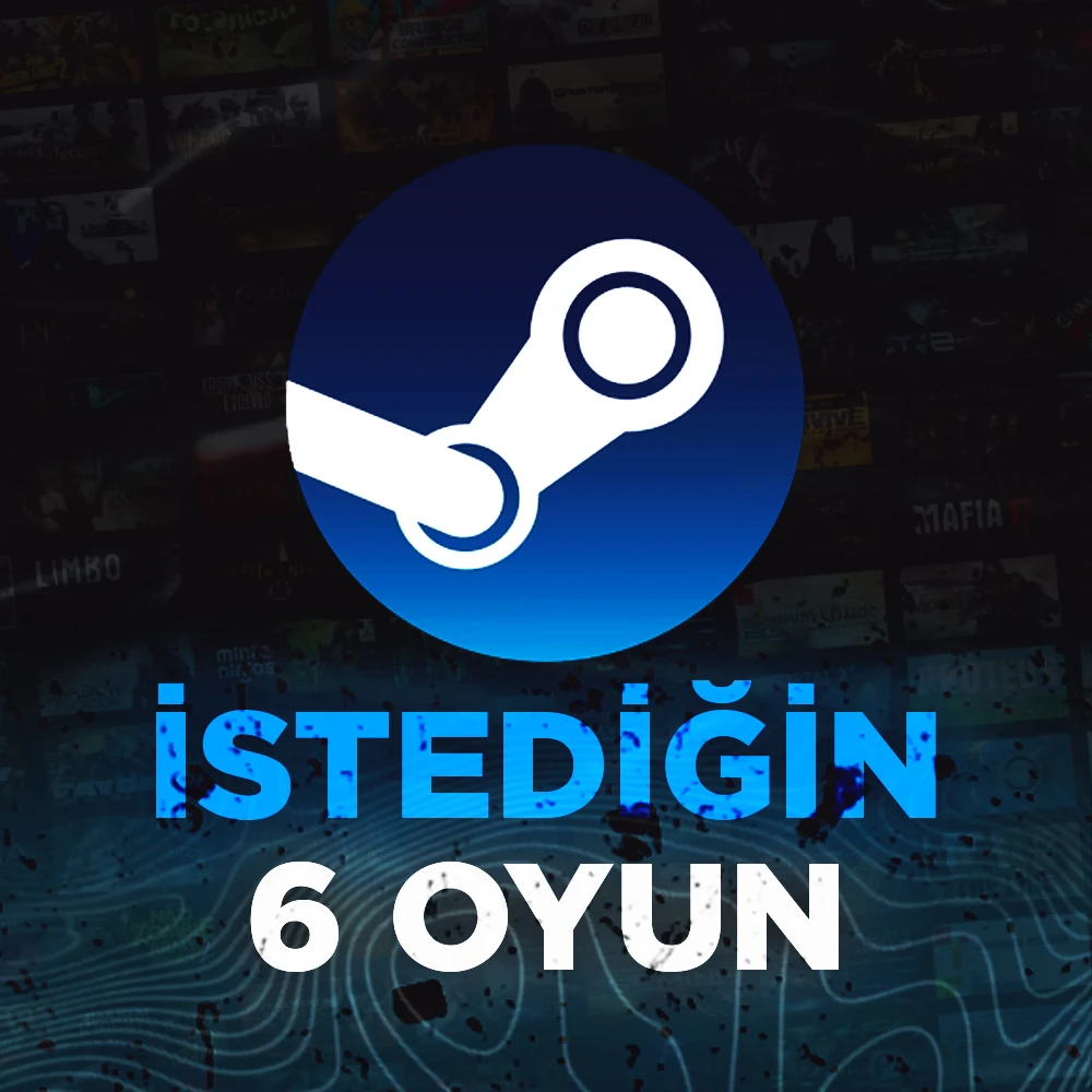 İstediğin 6 Oyun Satın Al (Garanti + Destek)
